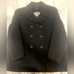 Calvin Klein black pea coat
